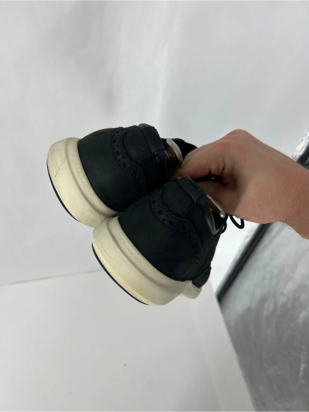 Cole Haan zero grand Black Wingtip Casual Lace-Up Shoes